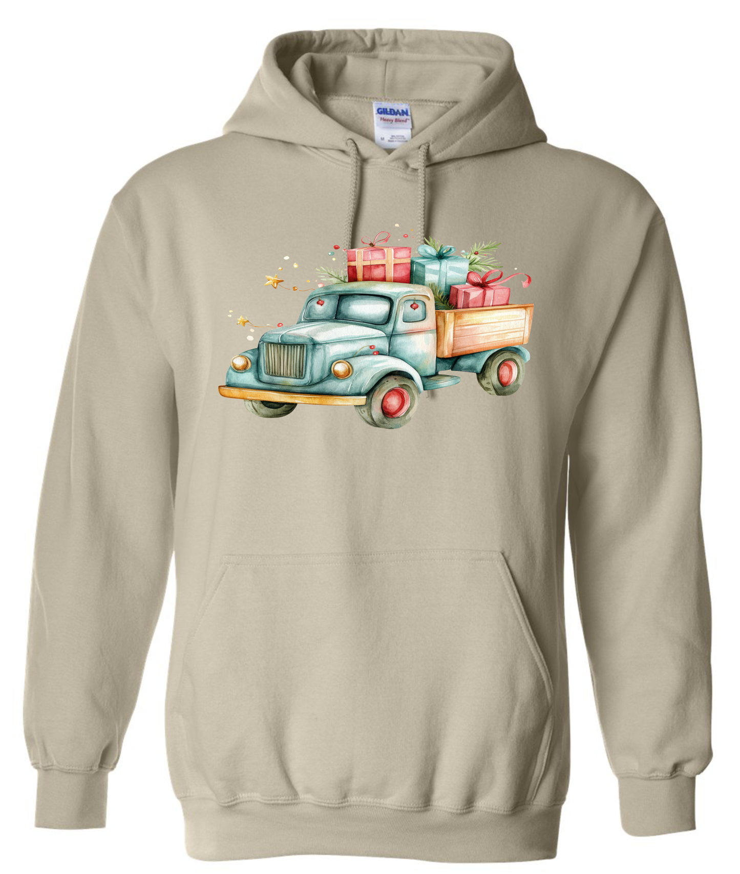 Christmas farm gifts hoddie beige