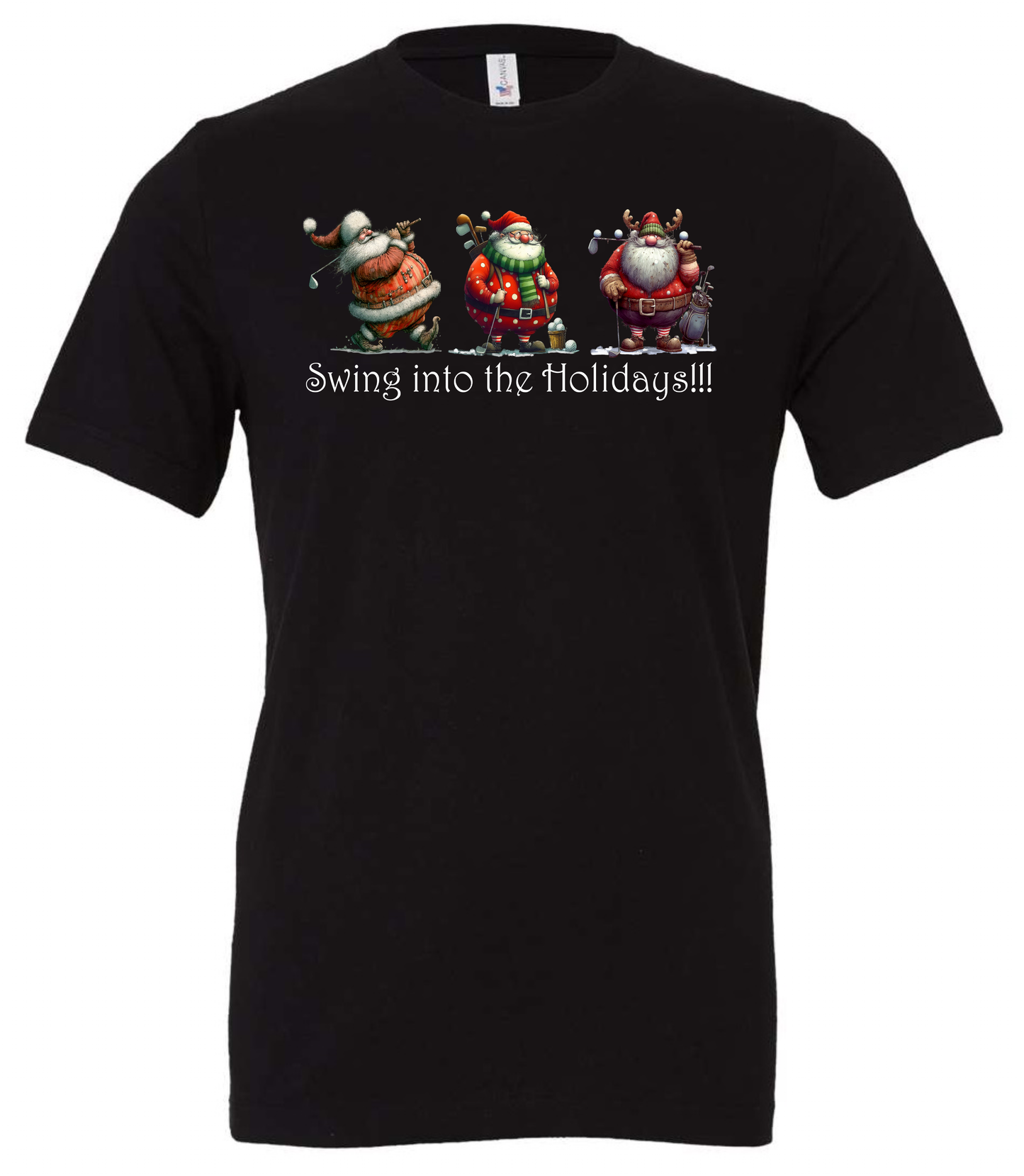Gifts for golfers crewneck t-shirt tshirt tee black