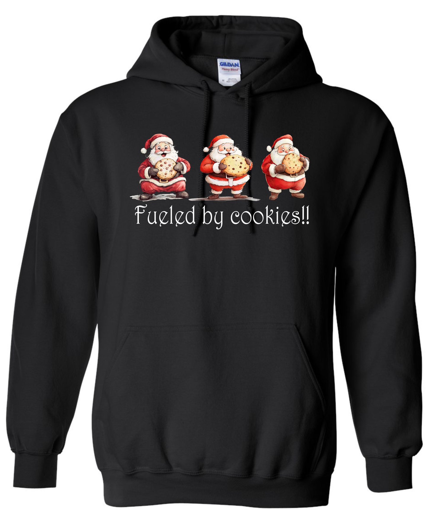 Cozy holiday apparel black hoodie