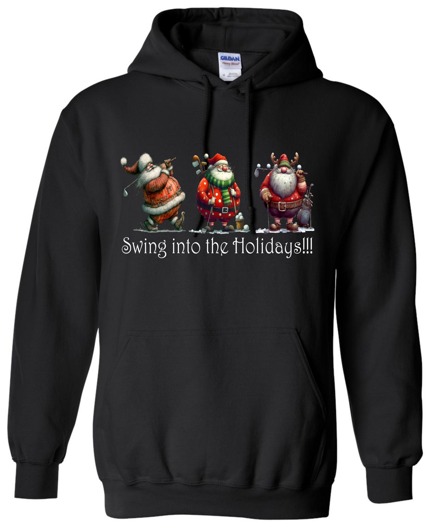 Golf enthusiast Christmas gifts black hoodie