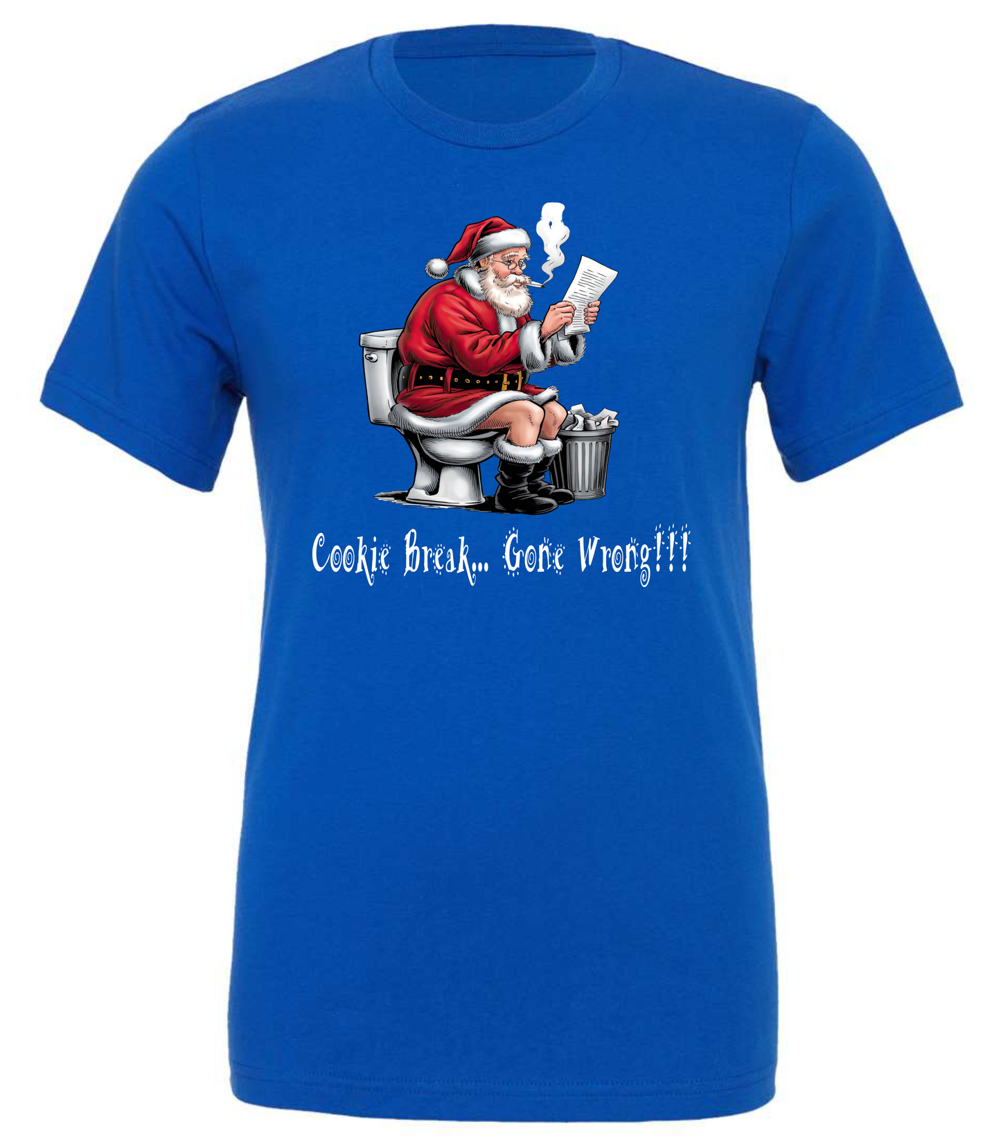 Dirty Santa crewneck t-shirt tshirt tee blue