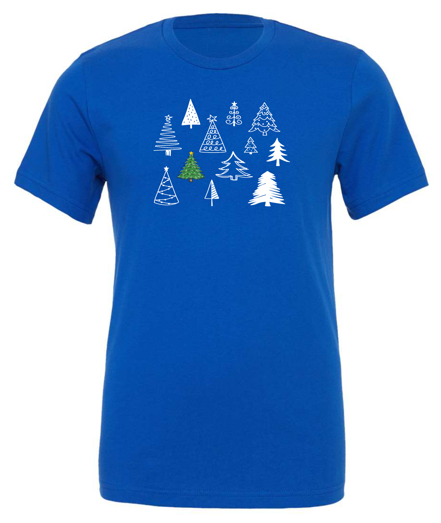 Winter themed apparel crewneck t-shirt tshirt tee blue