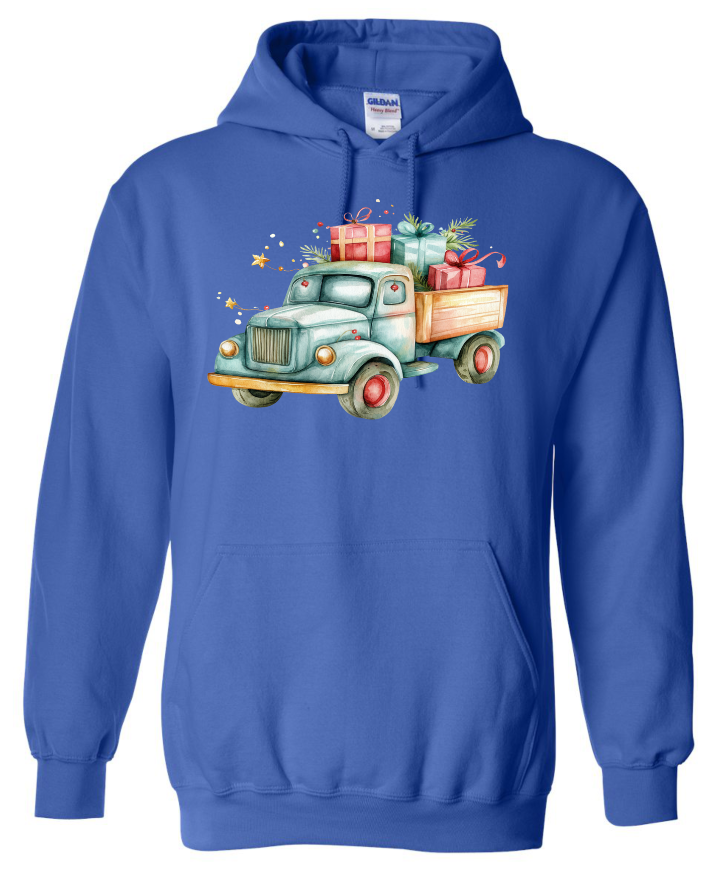Christmas farm gifts hoddie blue