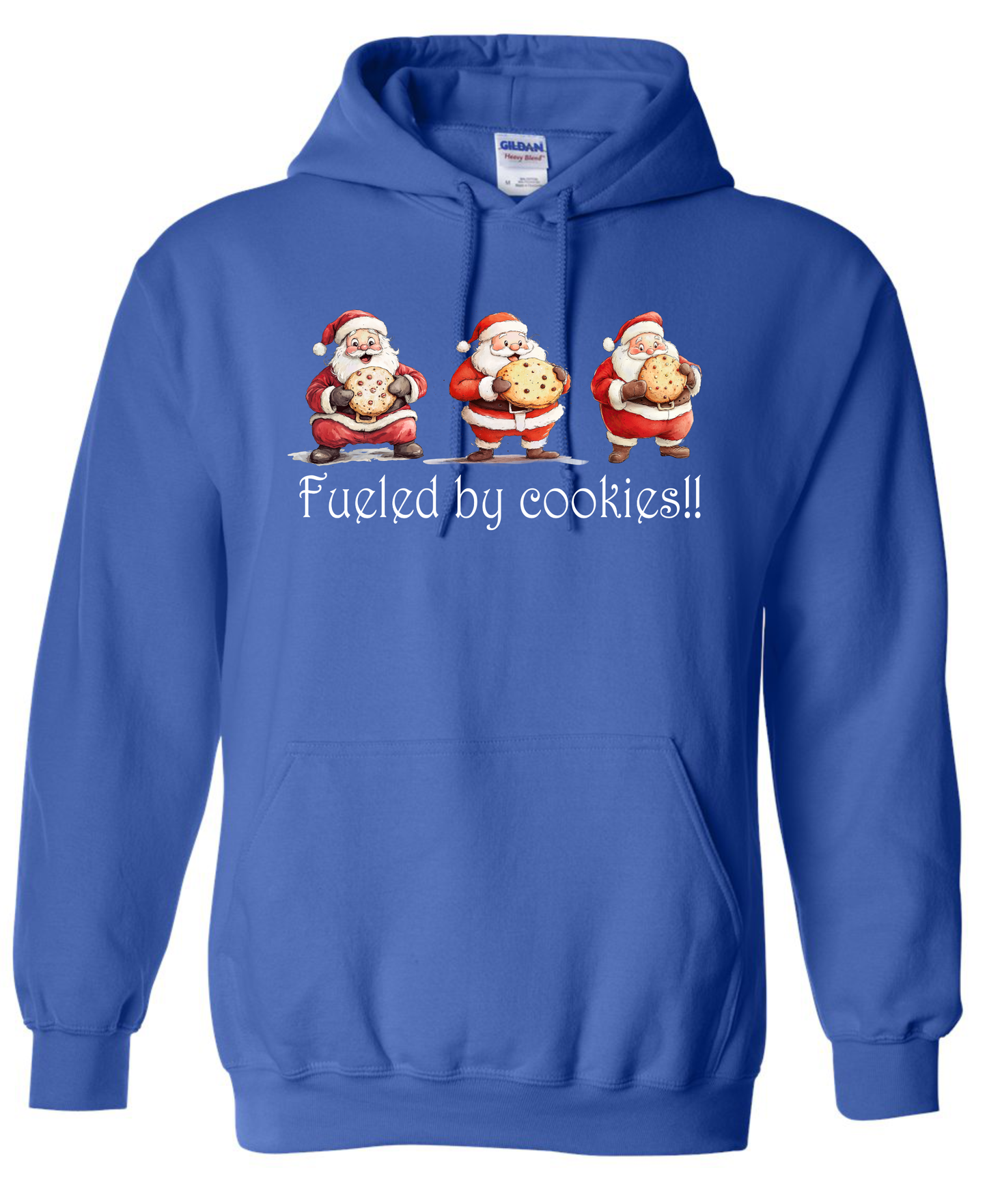 Cozy holiday apparel blue hoodie
