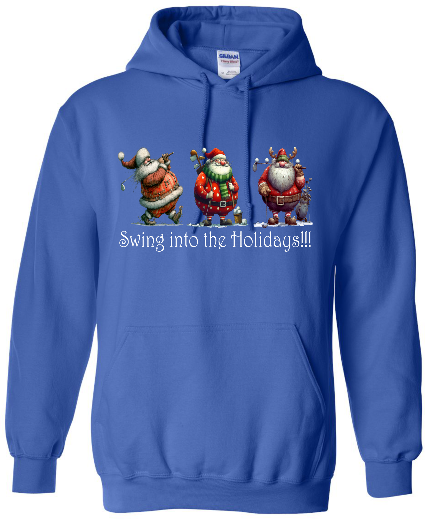 Golf enthusiast Christmas gifts blue hoodie