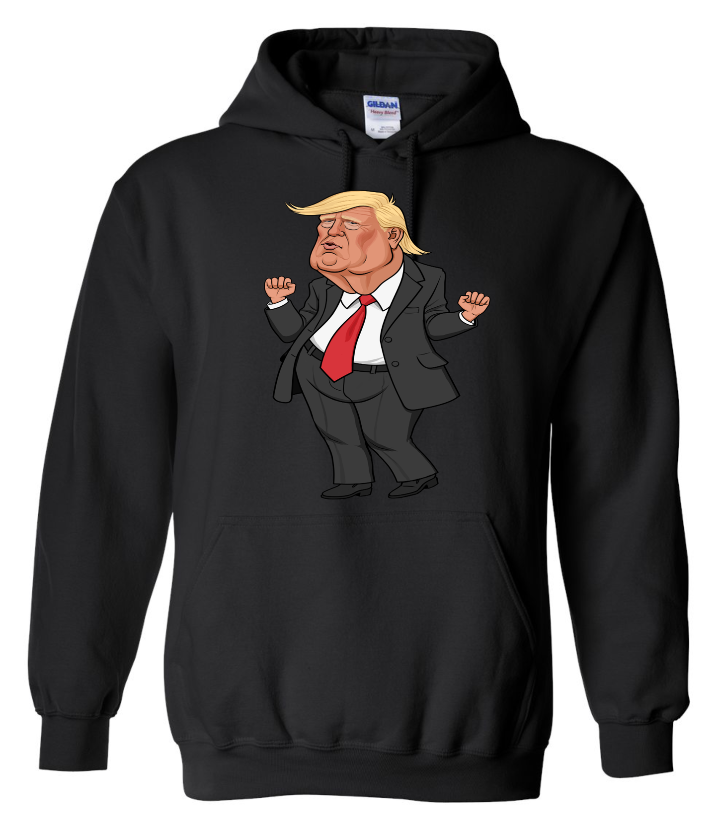 funny donald trump dancing meme cartoon sweatshirt hoodie long sleeve black