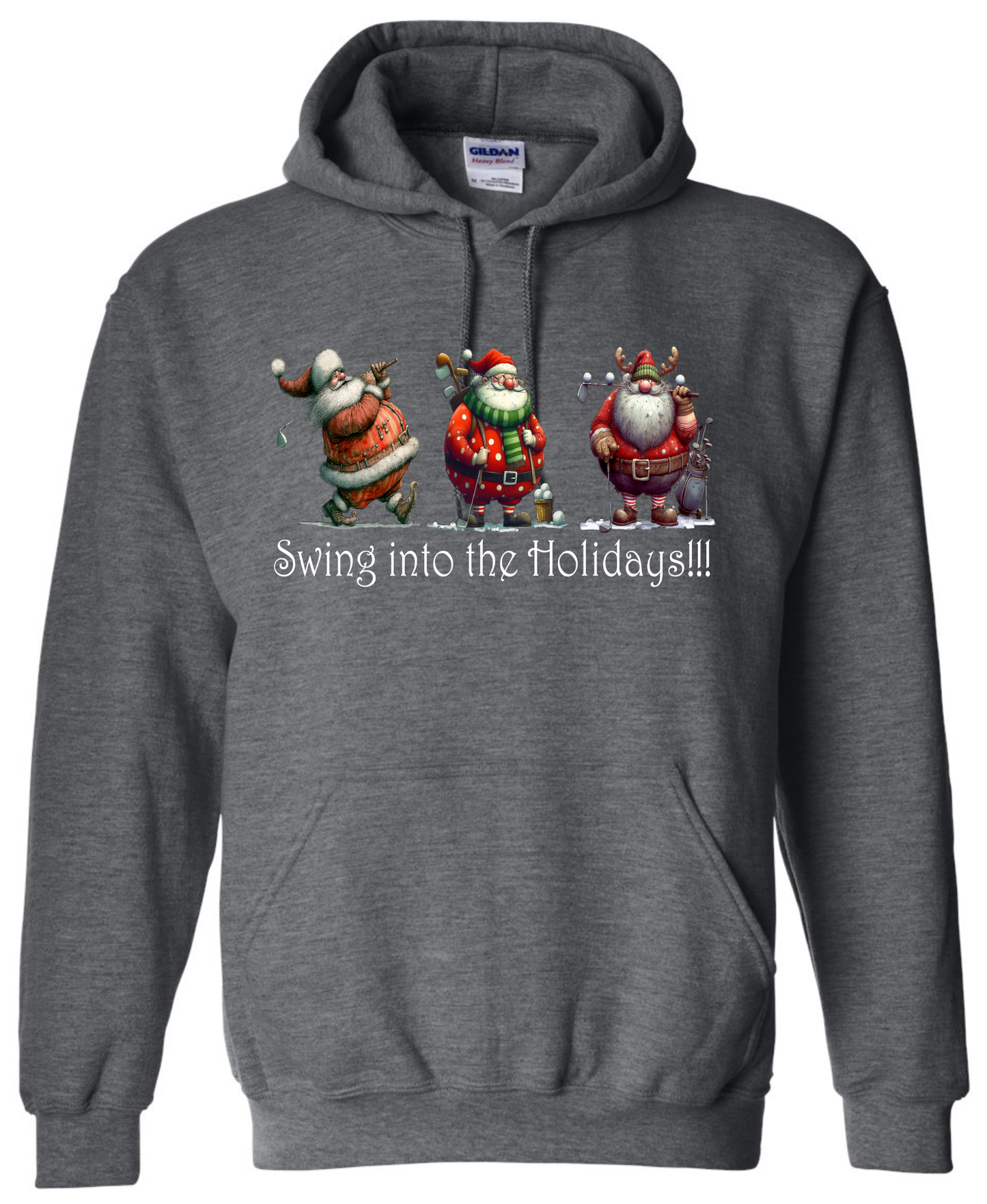 Golf enthusiast Christmas gifts dark gray grey hoodie
