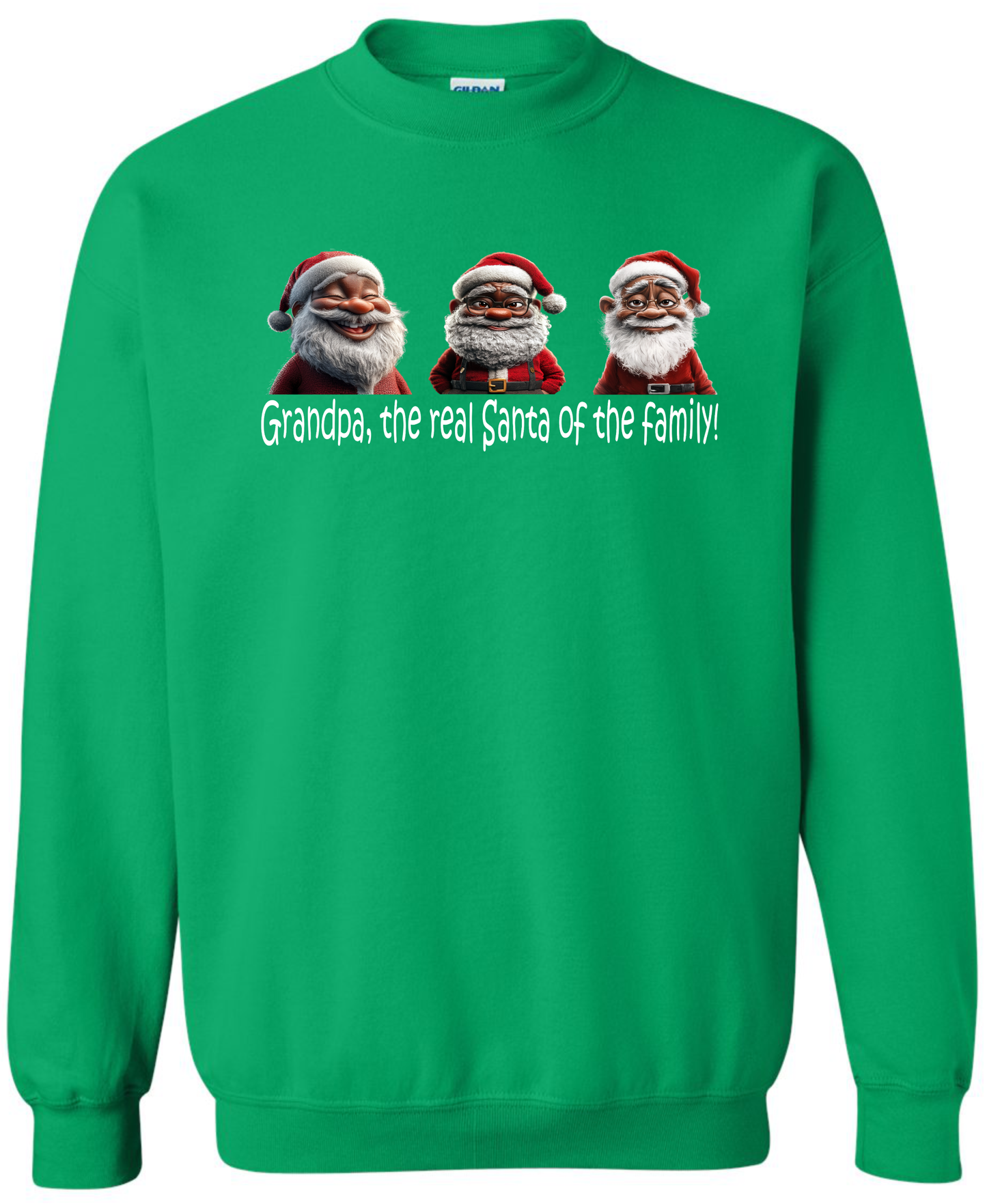 Grandpa Christmas gifts green sweatshirt long sleeve crewneck