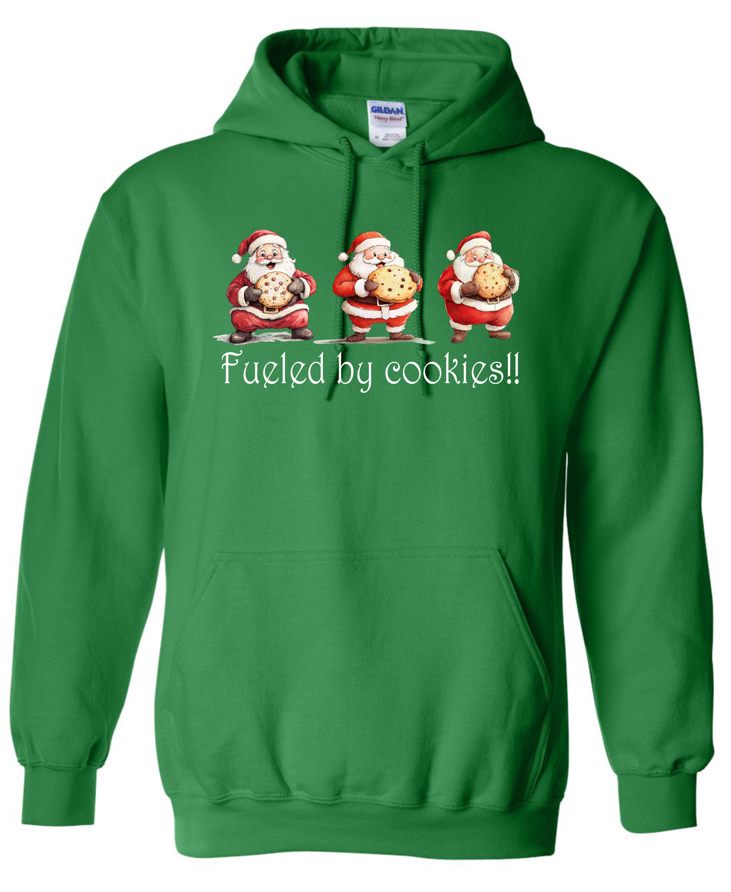 Cozy holiday apparel green hoodie