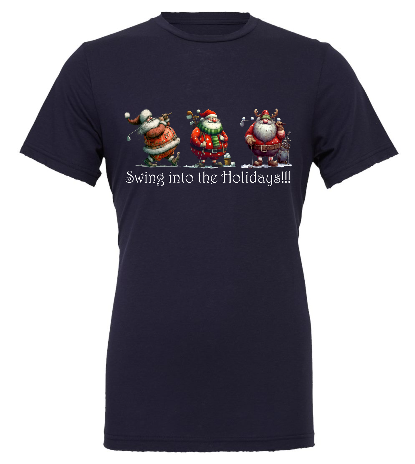 Gifts for golfers crewneck t-shirt tshirt tee navy