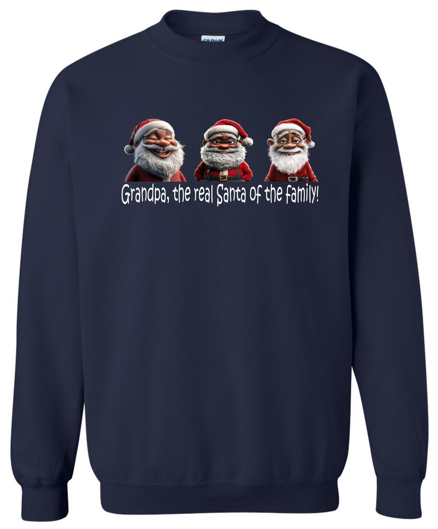 Grandpa Christmas gifts navy sweatshirt long sleeve crewneck