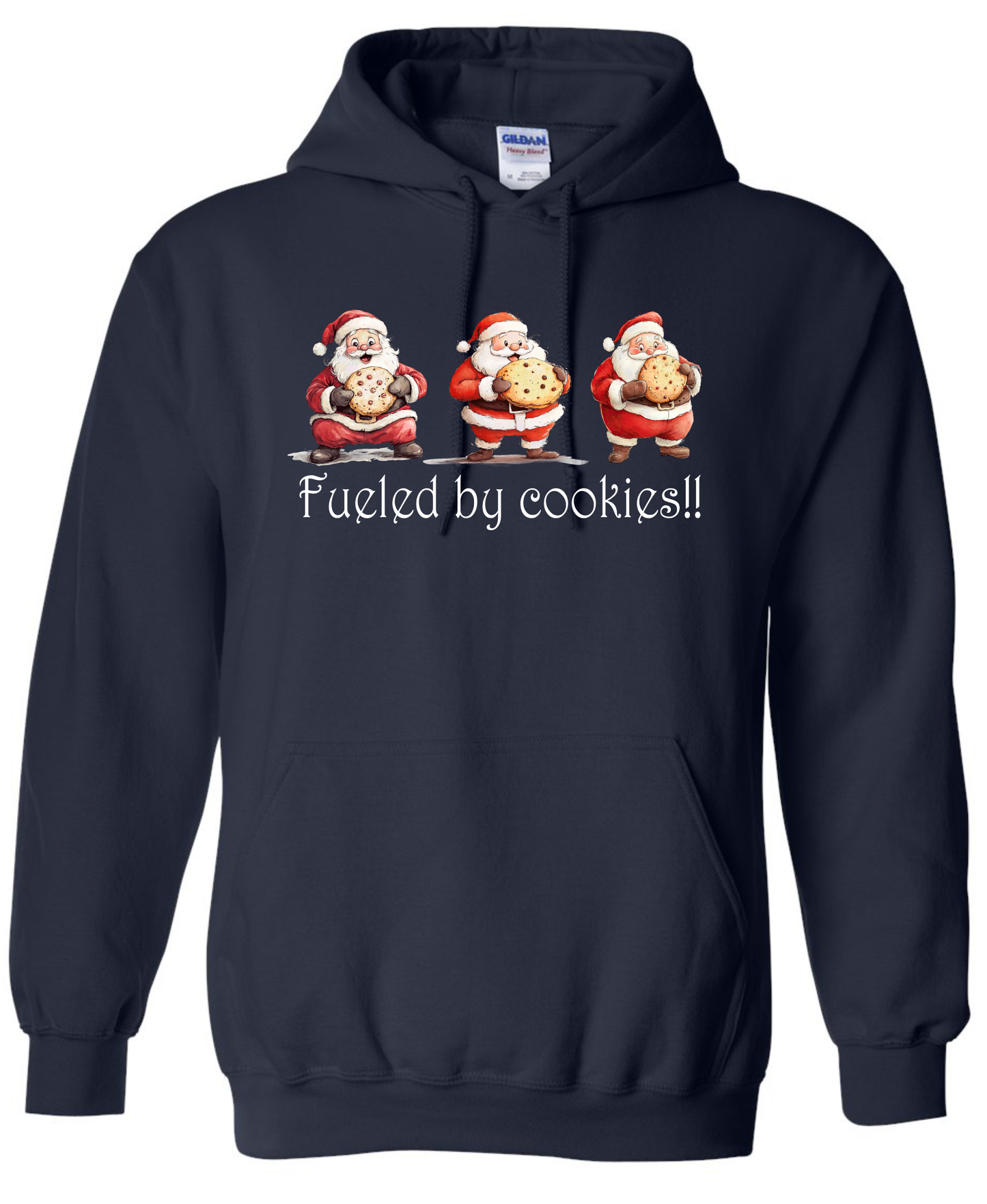 Cozy holiday apparel navy hoodie