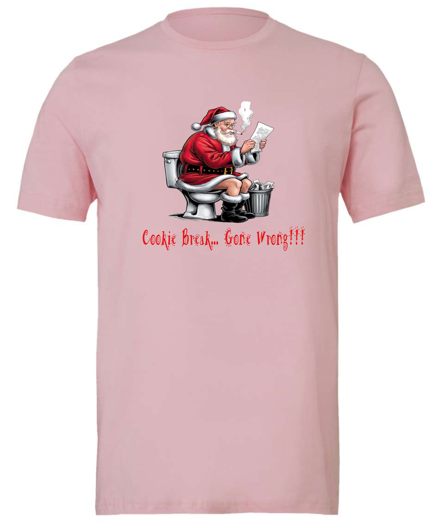 Dirty Santa crewneck t-shirt tshirt tee pink