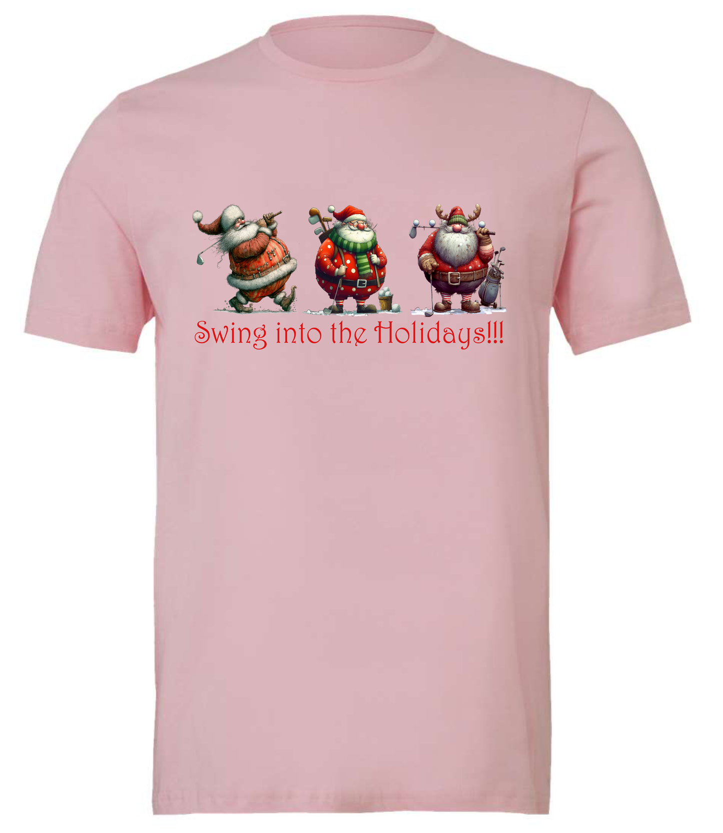 Gifts for golfers crewneck t-shirt tshirt tee pink