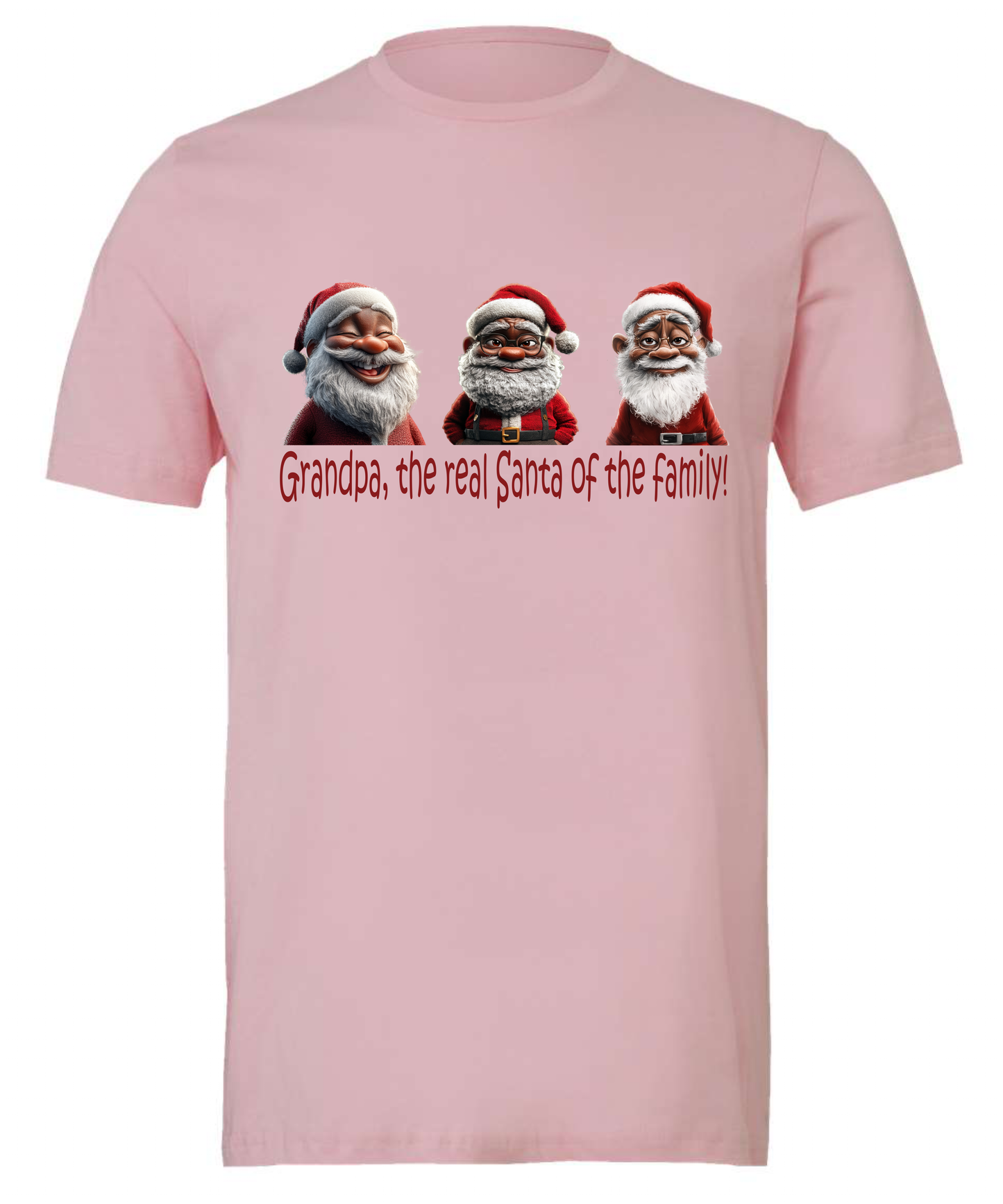 Holiday Themed crewneck t-shirt tshirt tee pink
