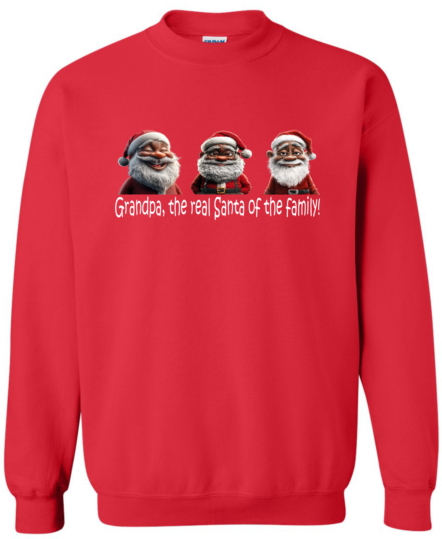 Grandpa Christmas gifts red sweatshirt long sleeve crewneck