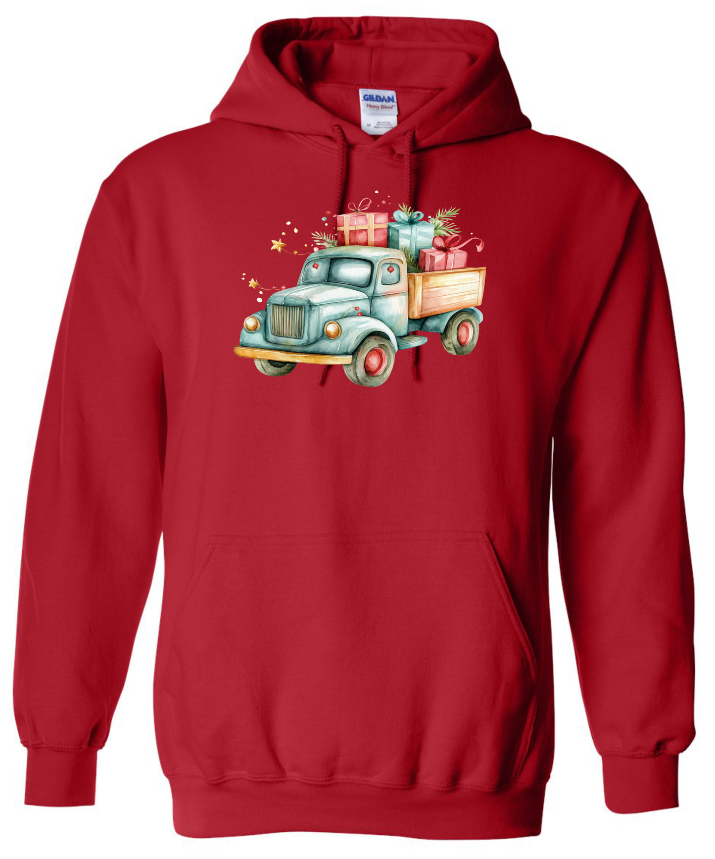 Christmas farm gifts hoddie red