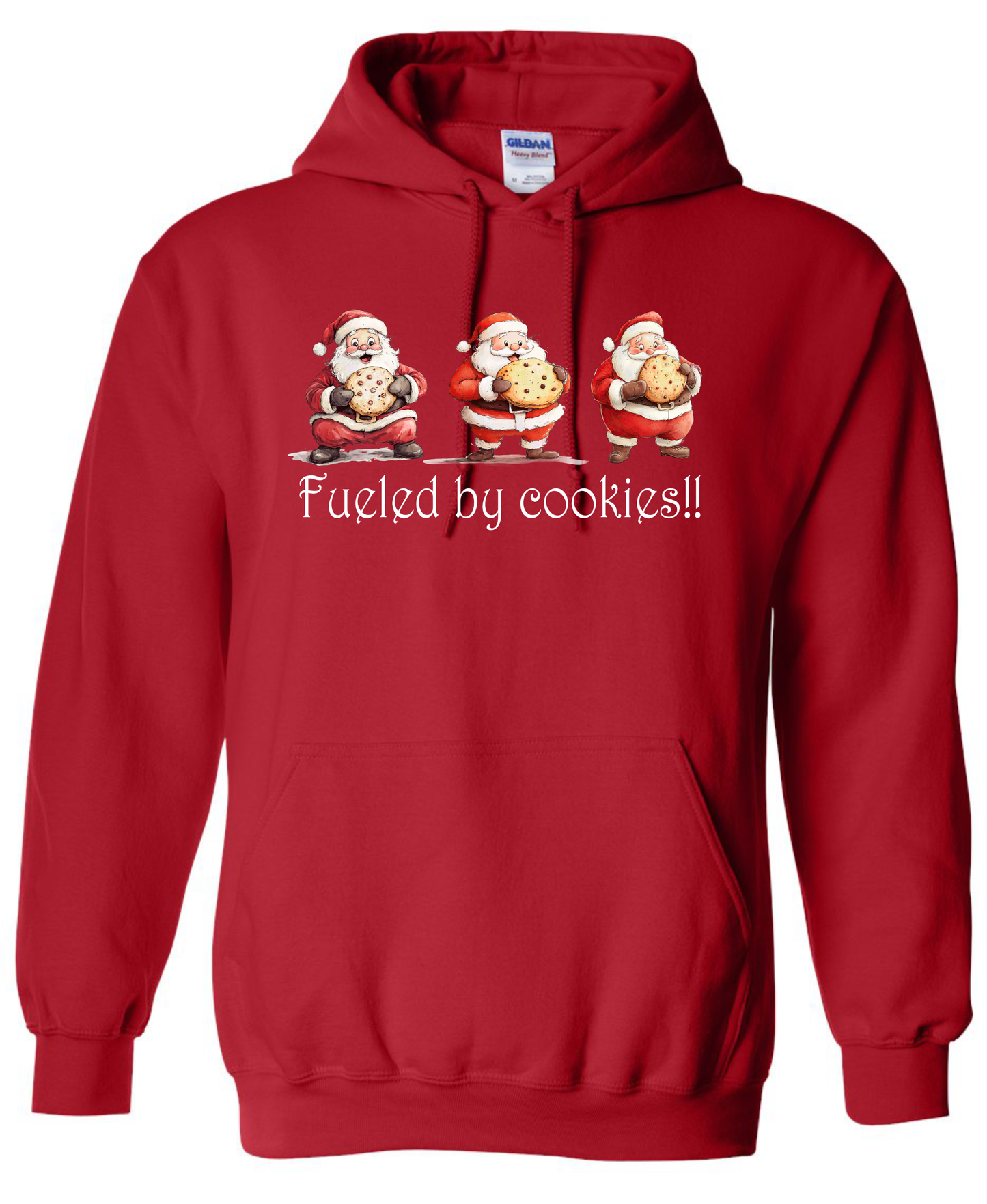 Cozy holiday apparel red hoodie
