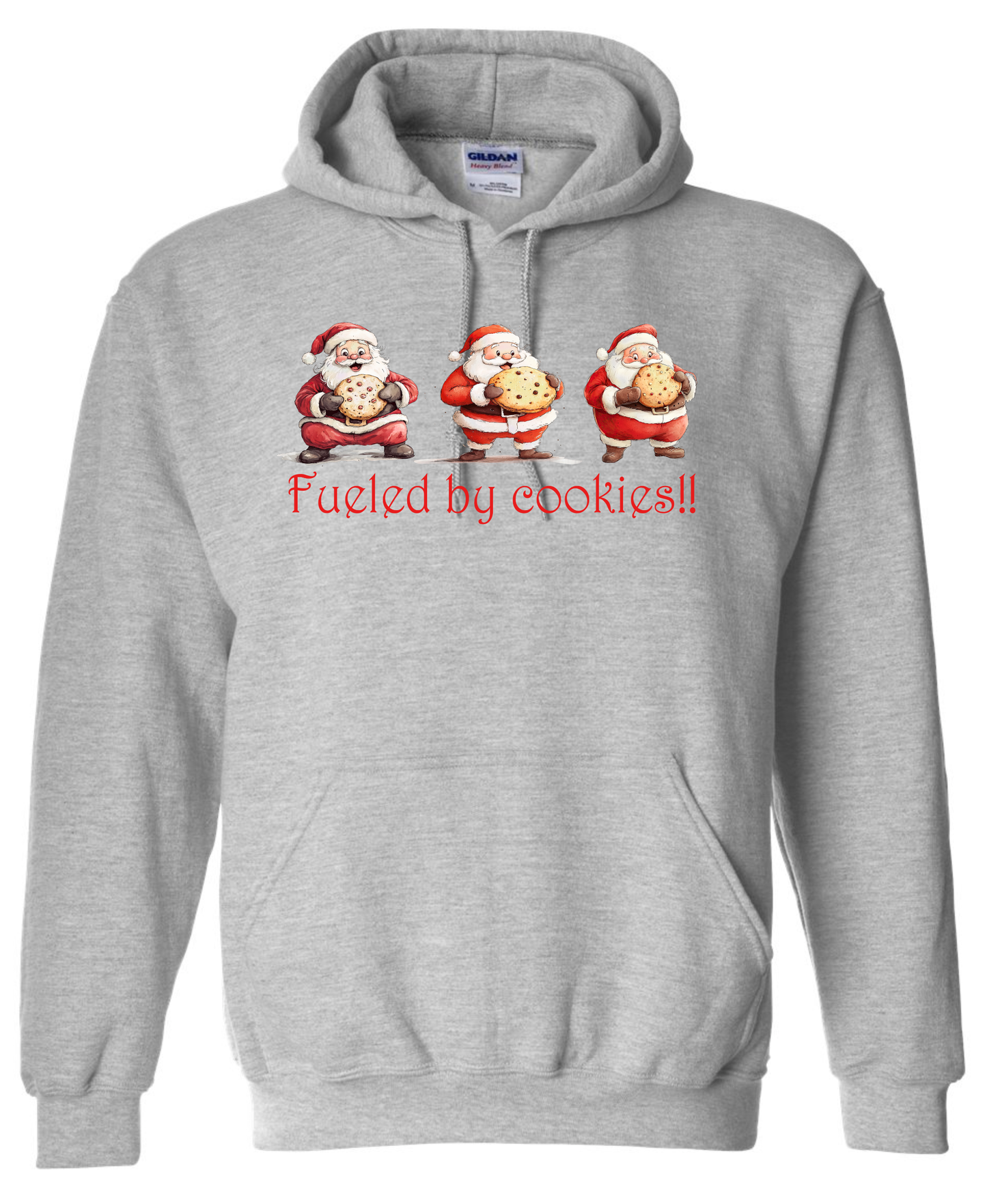 Cozy holiday apparel silver light gray grey hoodie