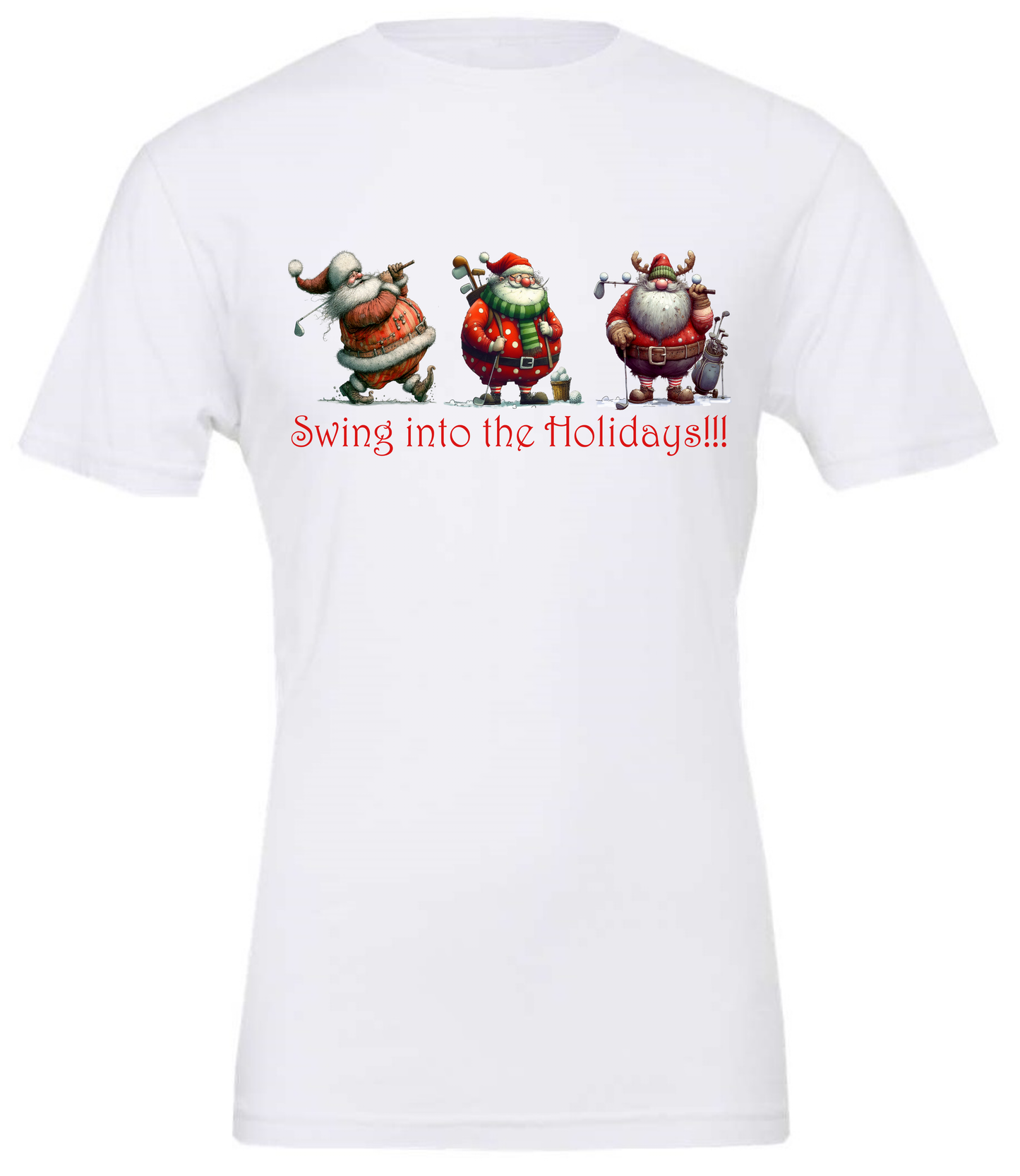 Gifts for golfers crewneck t-shirt tshirt tee white
