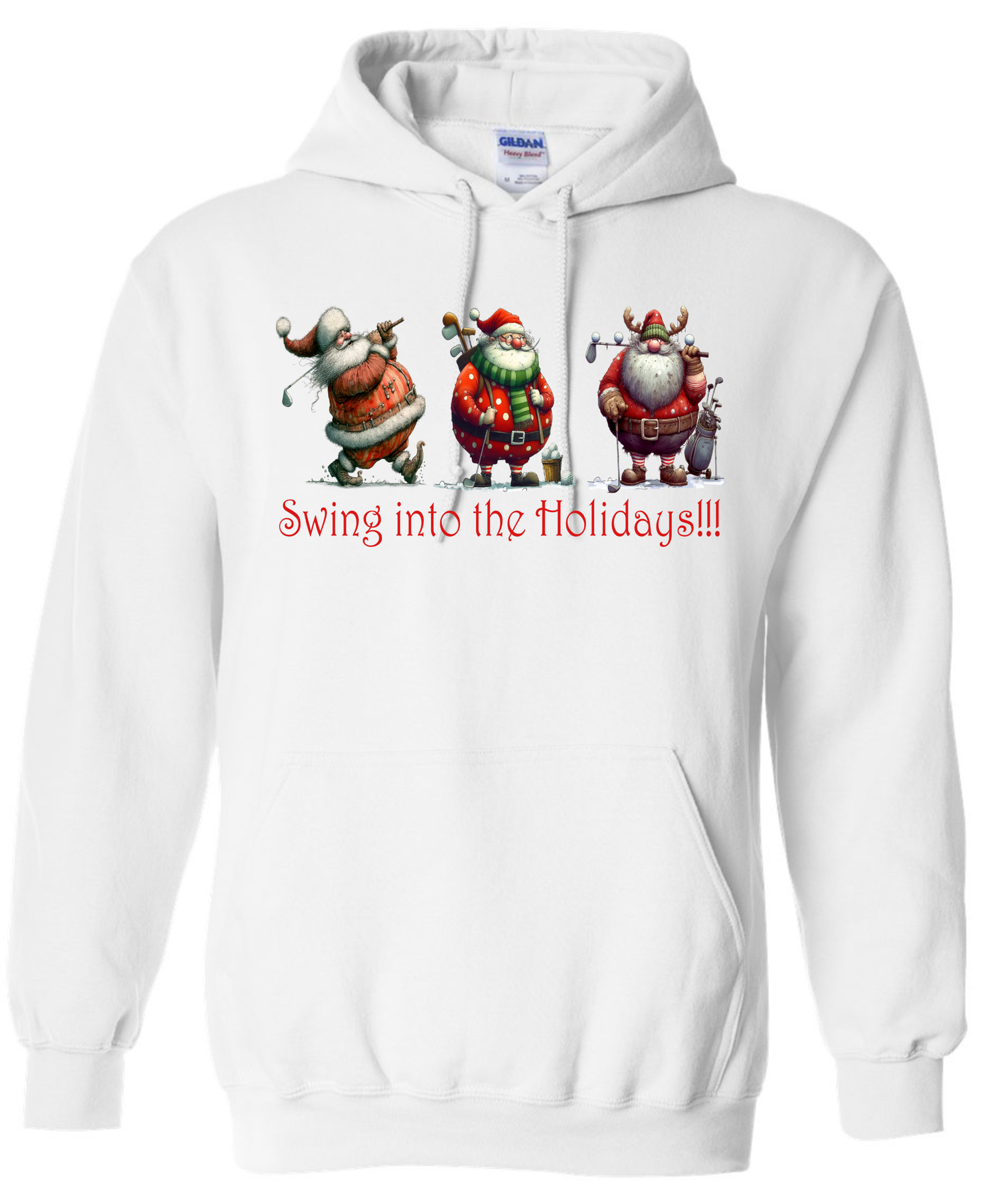 Golf enthusiast Christmas gifts white hoodie