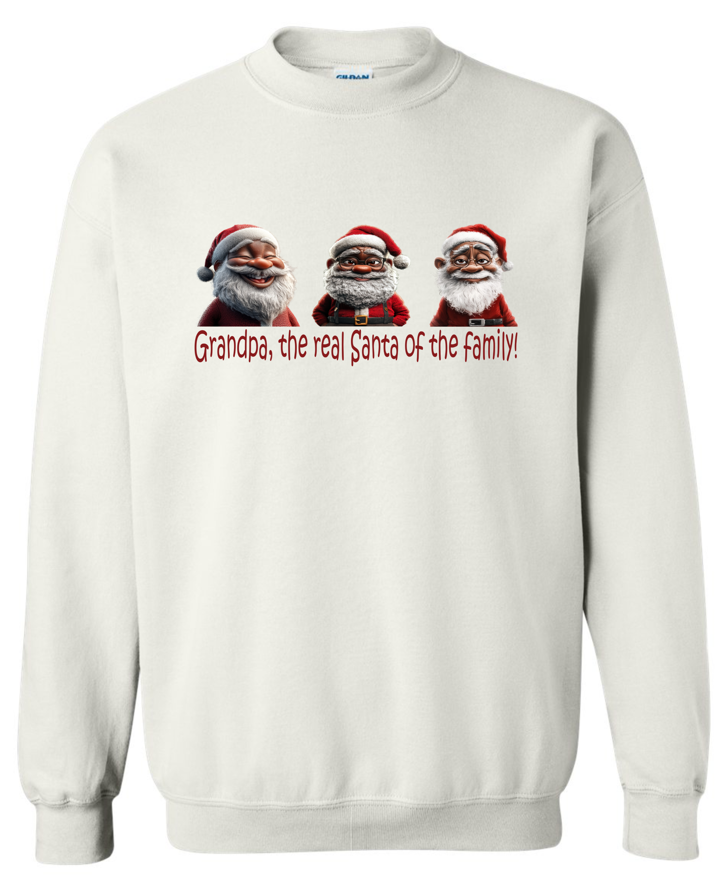 Grandpa Christmas gifts white sweatshirt long sleeve crewneck