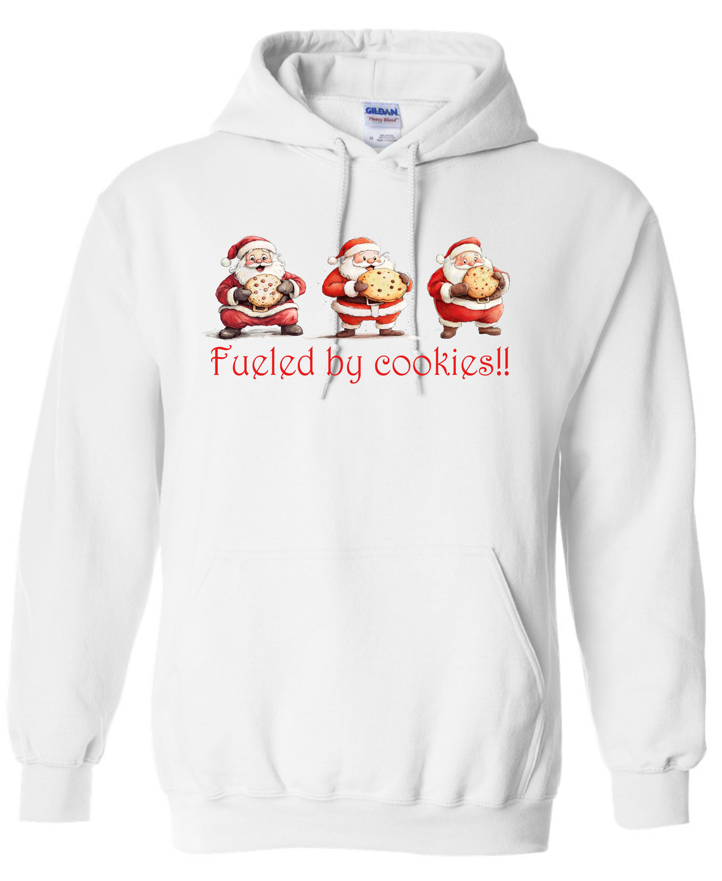 Cozy holiday apparel white hoodie