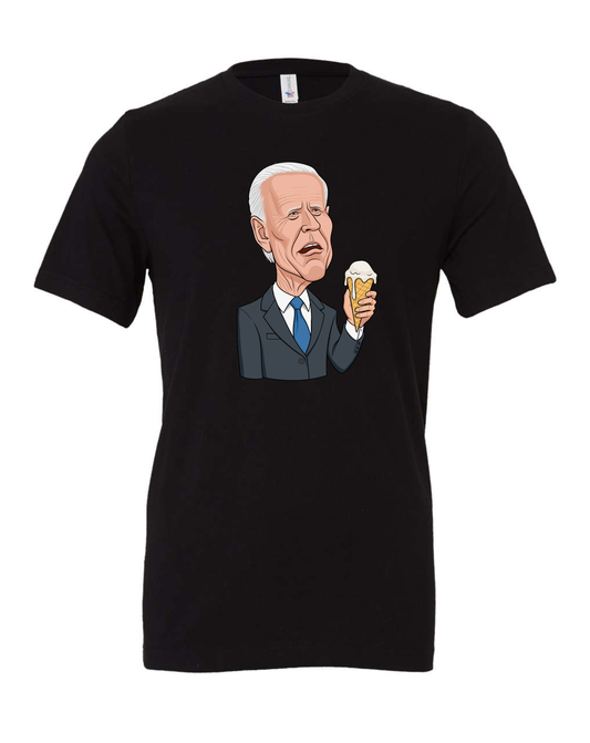 Joe Biden funny cartoon black shirt