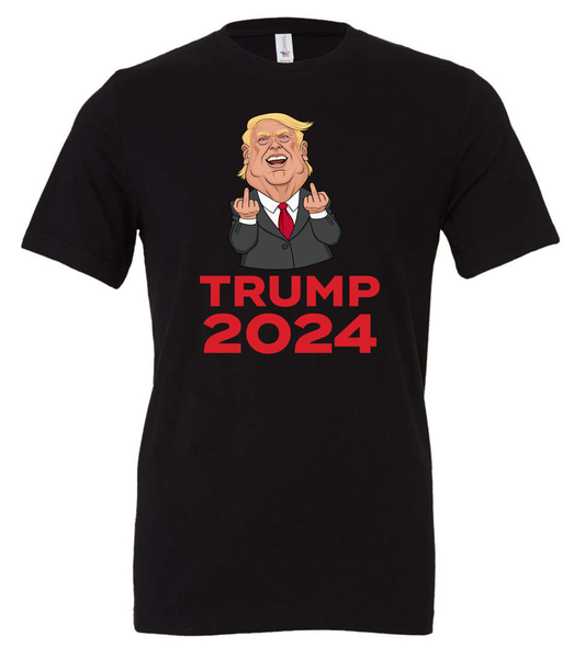 donald trump middle fingers meme trump 2024 black tshirt tee