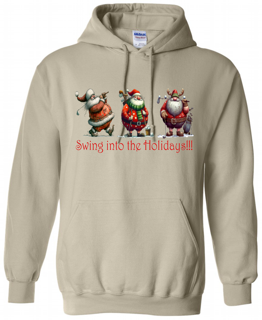 Golf enthusiast Christmas gifts beige hoodie