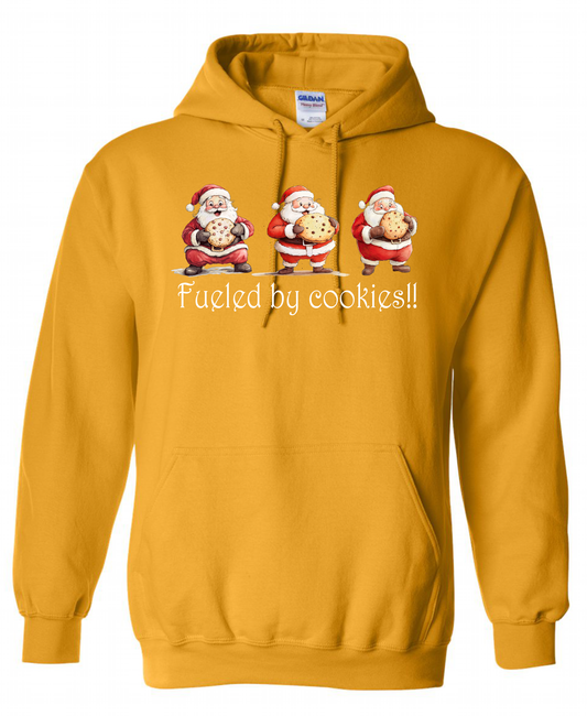 Cozy holiday apparel gold hoodie