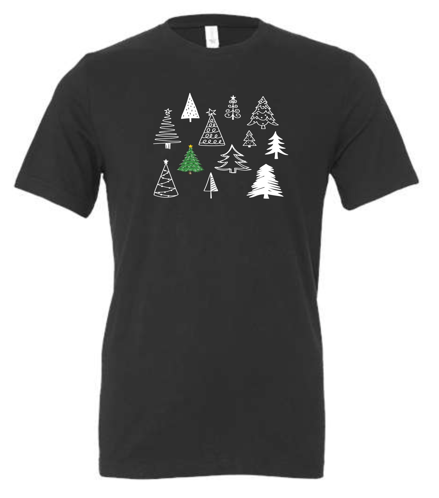 Winter themed apparel crewneck t-shirt tshirt tee dark gray grey
