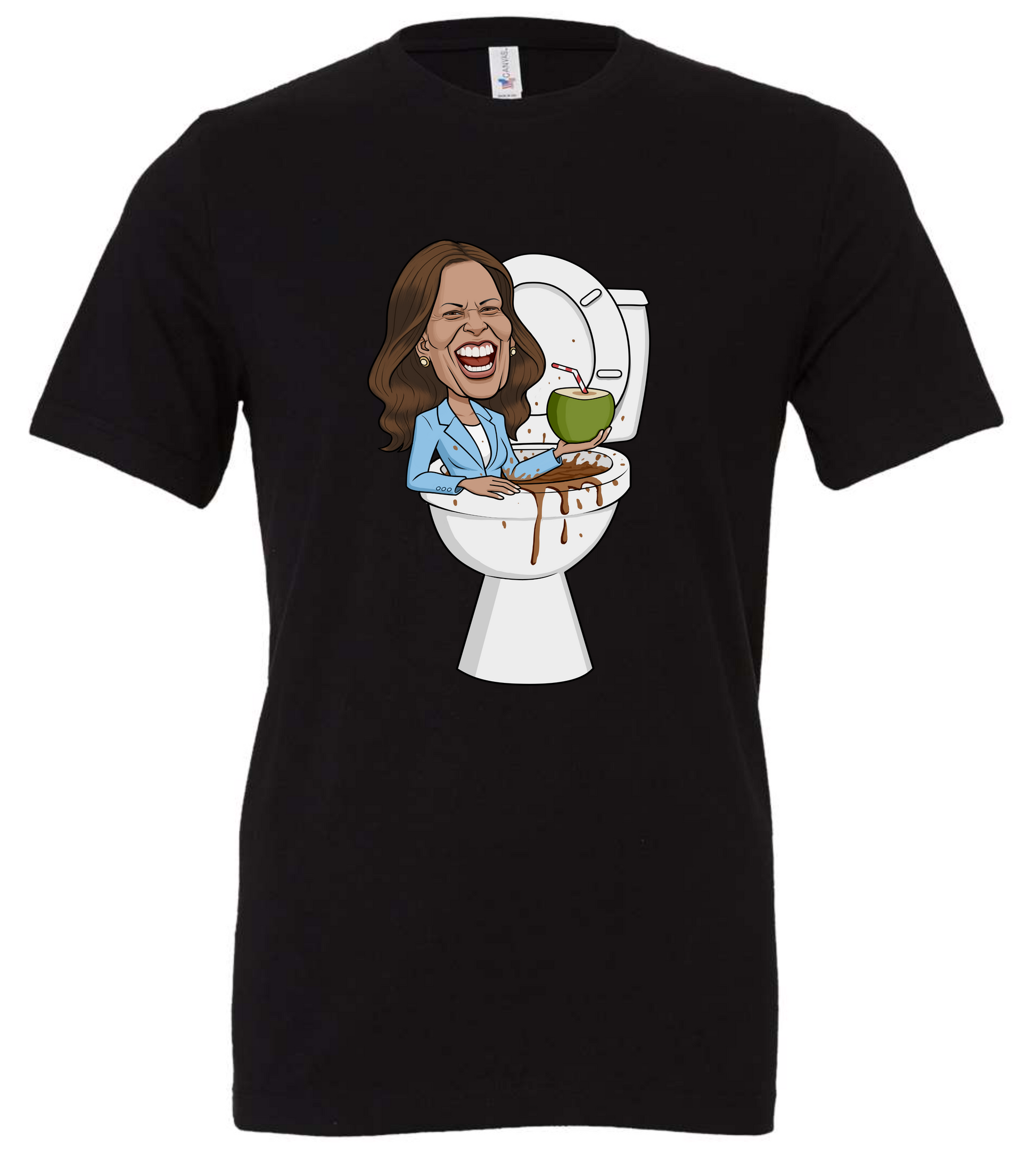 Kamala Harris coconut tree meme black man shirt