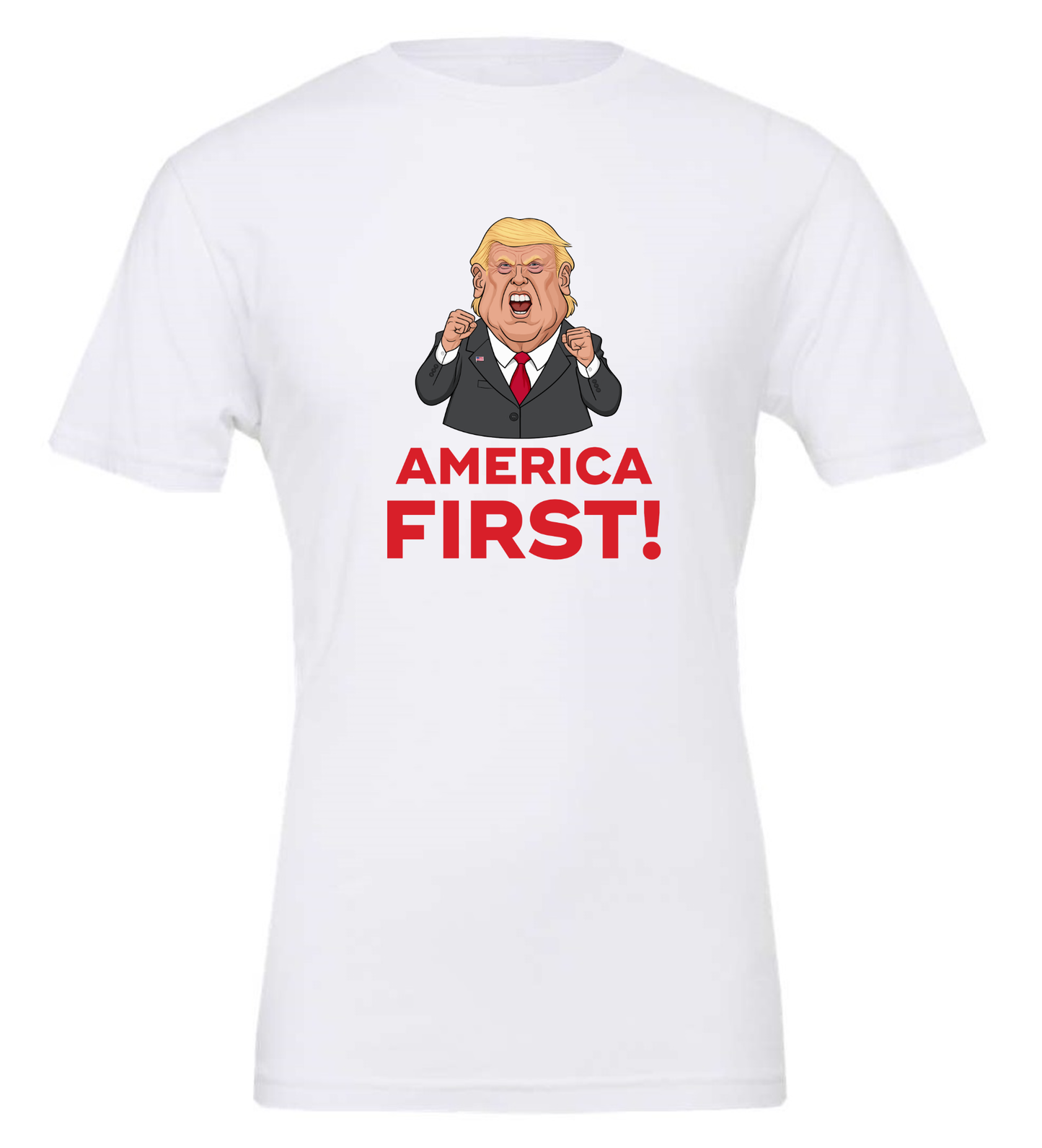 very mad face trump meme america first white tshirt