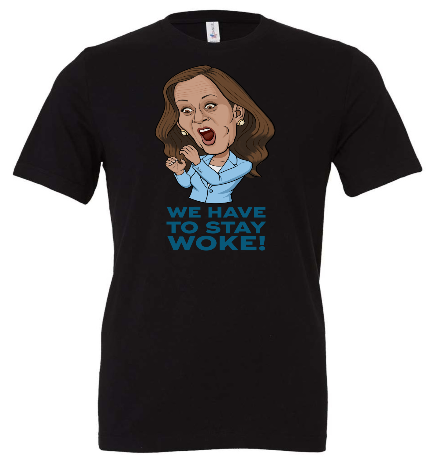 stay woke kamala harris meme black man shirt