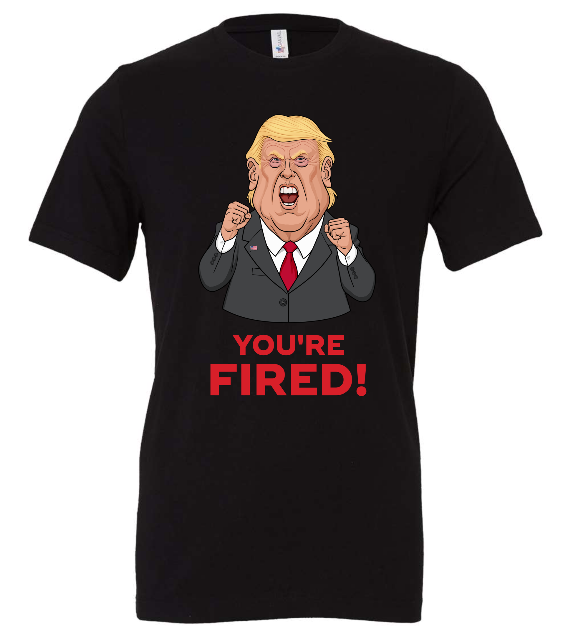 you are fired mad trump meme black man shirt