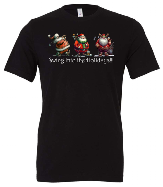 Gifts for golfers crewneck t-shirt tshirt tee black