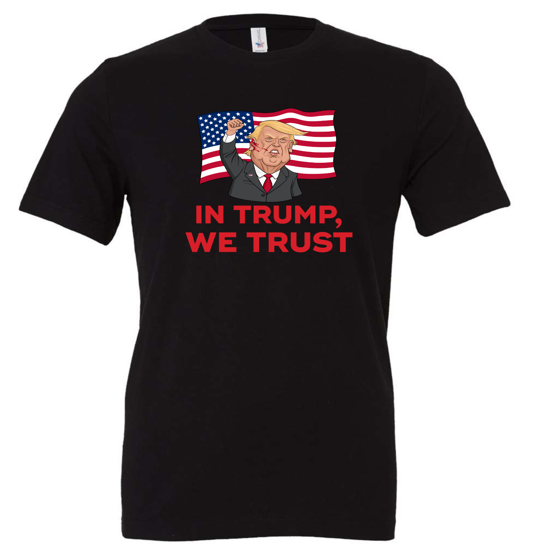 in trump we trust trump shot funny meme black man shirt