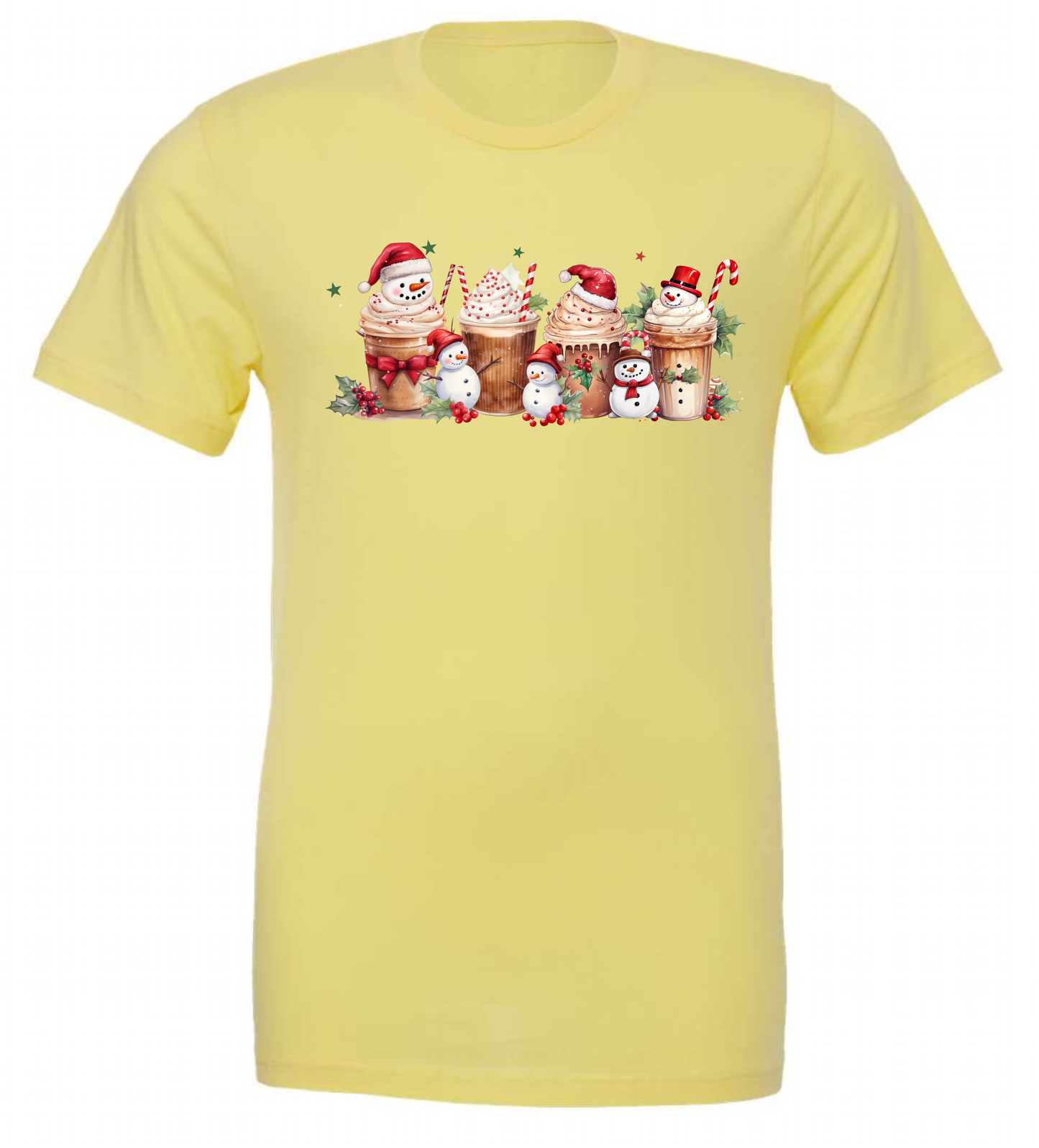 Retro Christmas Coffee Lover’s Crewneck T-Shirt