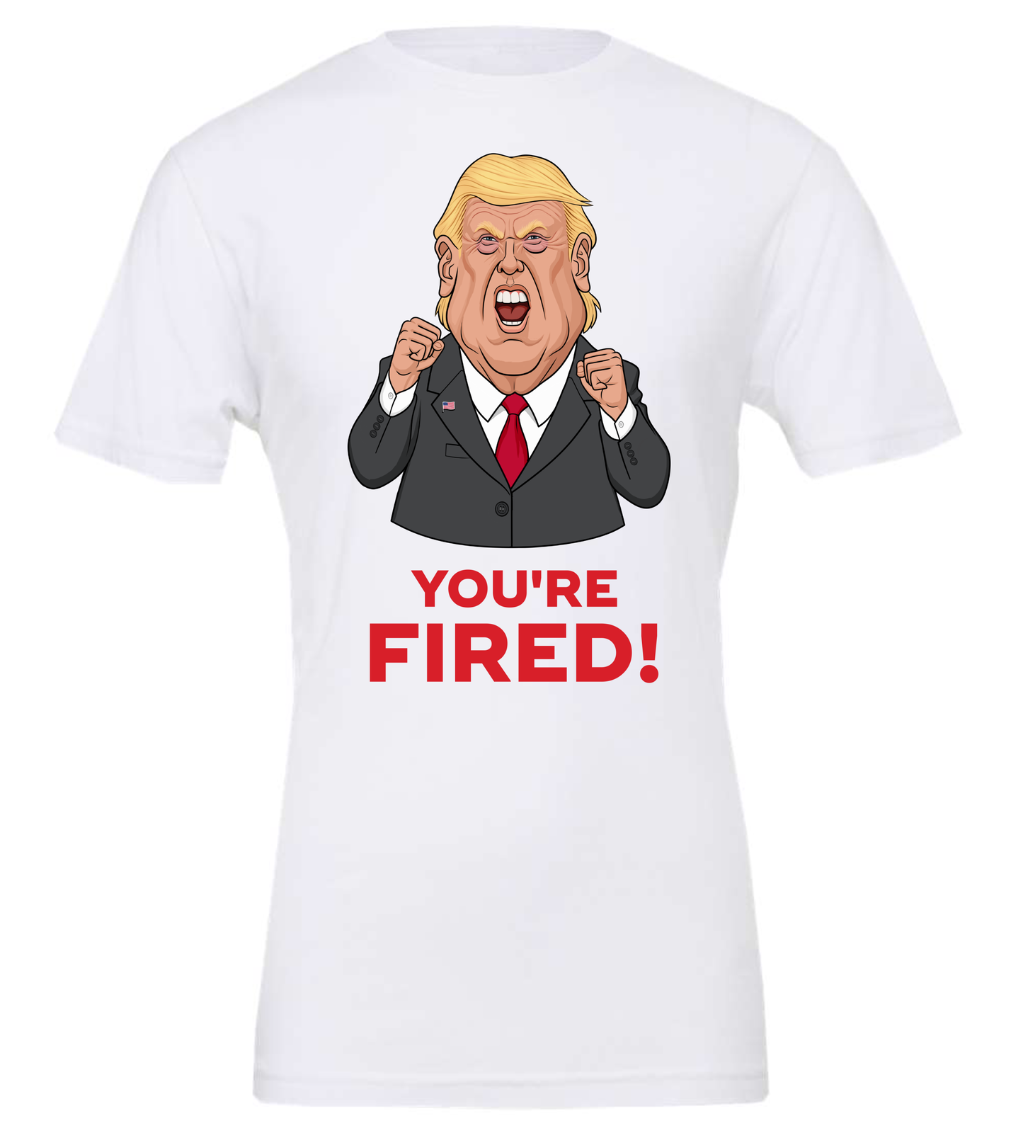 you are fired mad trump meme white tshirt