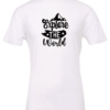 white t-shirt saying explore the world