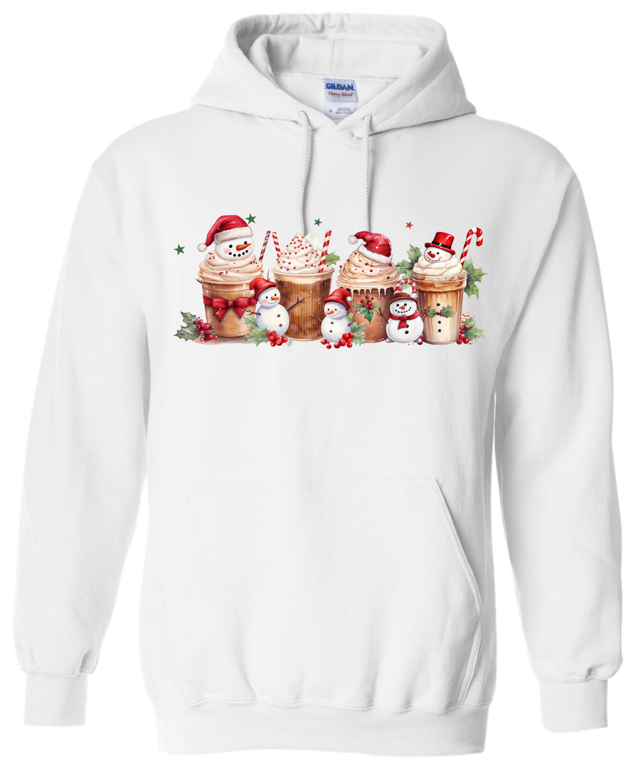 starbucks frappuccino lovers christmas hoodie white