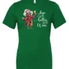 green funny wine t-shirt featuring a happy old hippie woman with funny glasses holding a cocktail and it says age gets better with wine