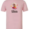 pink party t-shirt featuring a drunk old woman with glasses holding two glasses of cocktail in each hand and it says chaos coordinator