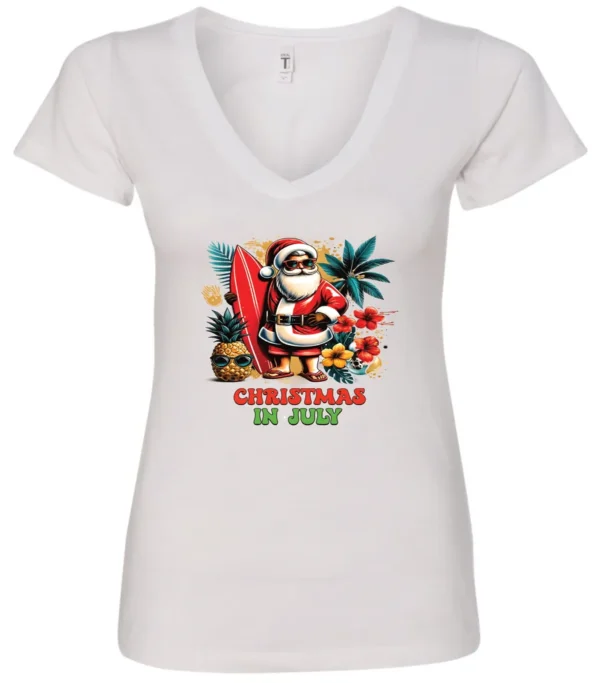 Christmas In July | Santa V-Neck
