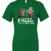 green weed t-shirt featuring two very old women smoking marijuana that says don't panic, It's Organic