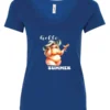 Hello Summer V-Neck T-Shirt, Men’s/Women’s Casual Summer Tee from ViralFindings.com