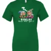 green funny marijuana t-shirt featuring two very old women smoking marijuana that says HIGH, How Are Ya?