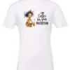 white coffee quote t-shirt featuring a disheveled woman in pajamas with two cups of coffee it says I drink coffee for your protection