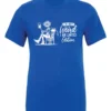 blue sarcastic humor t-shirt featuring a happy man sitting in a chair and holding a beer, saying I'm not weird, I am limited edition